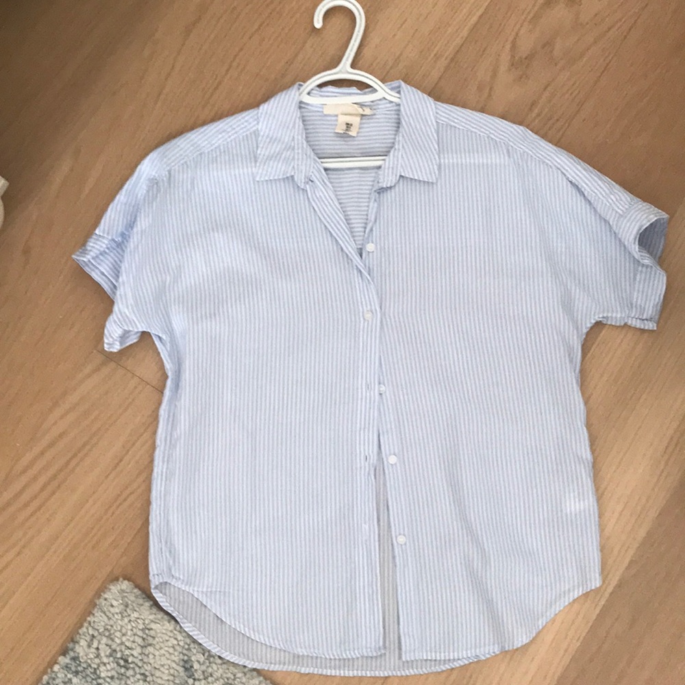 Blue Stripe button-down